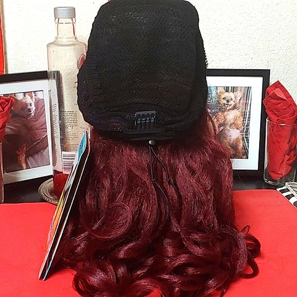 Outre Converti-Cap Half-Wig: Gimme Glamour (Color Available: DR Red Velvet) - Picture 12 of 16